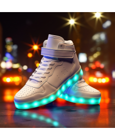 LED Light Multi Color Men and Women usb charging lighting shoes